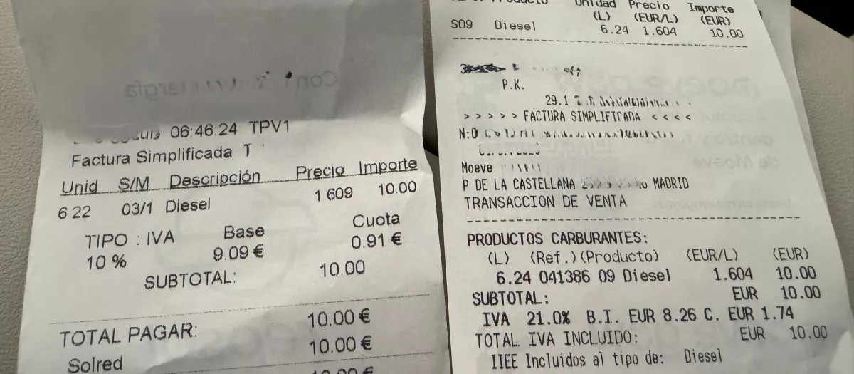 En este caso el descuento no sale reflejado en el tiket