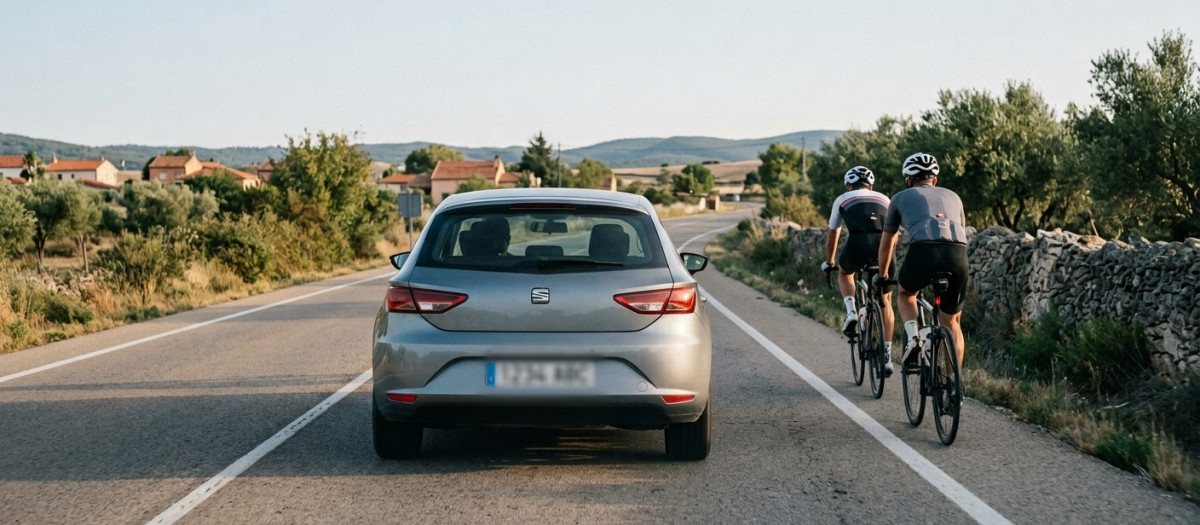La DGT ha complicado sobremanera los adelantamientos a ciclistas