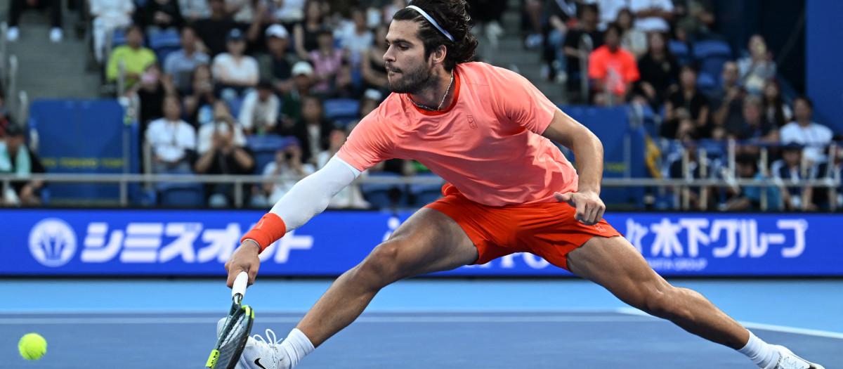 Carlos Alcaraz, en el ATP 500 de Tokio