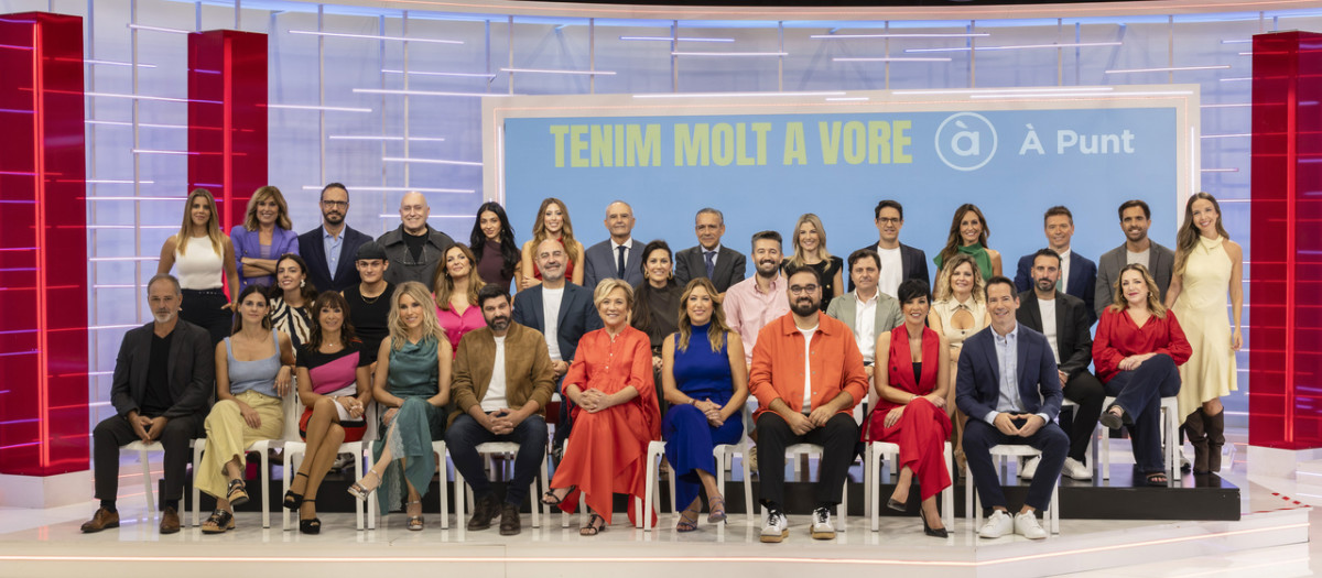 Imagen tomada este jueves durante la presentación de la nueva temporada de À Punt para el otoño de 2026