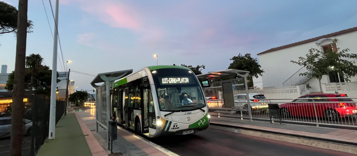 Imagen de las obras del Tram en Castellón