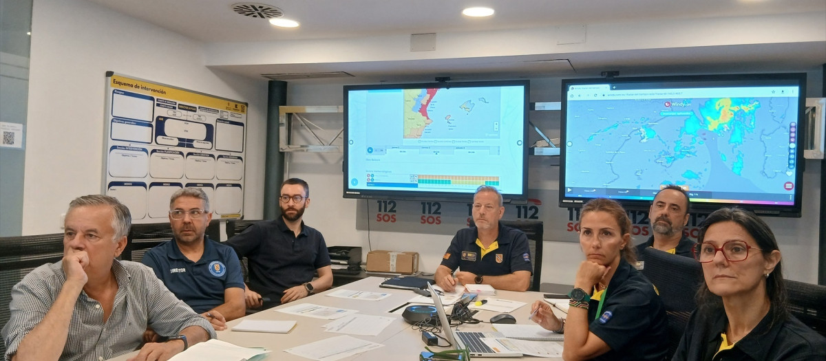 Reunión del Comité Técnico Asesor del Plan Meteobal celebrada este jueves.