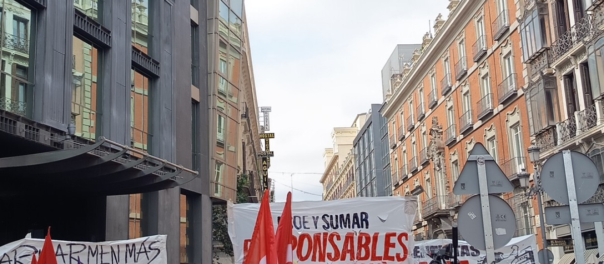 Manifestación frente al Congreso