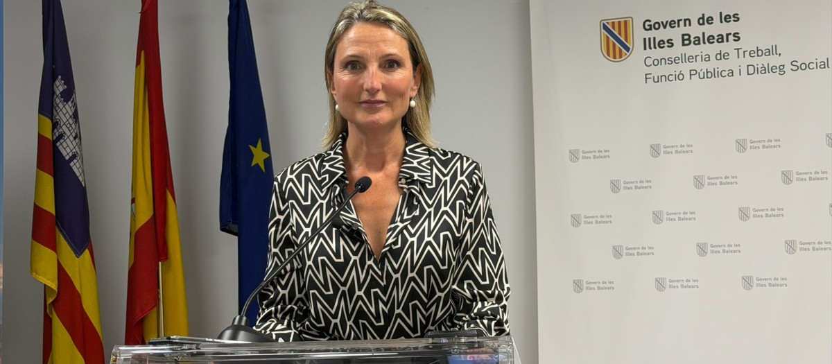 La consellera de Trabajo, Función Pública y Diálogo Social, Catalina Cabrer.
