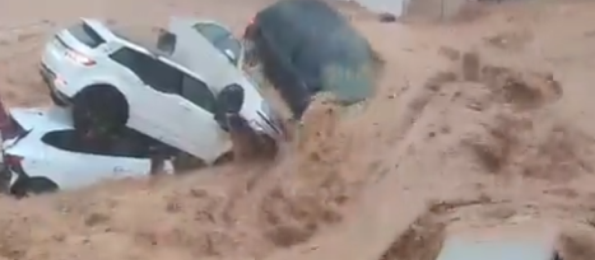 Riada que a dejadno Madrigueras anegada