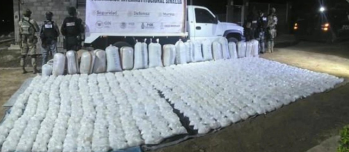 La droga incautada