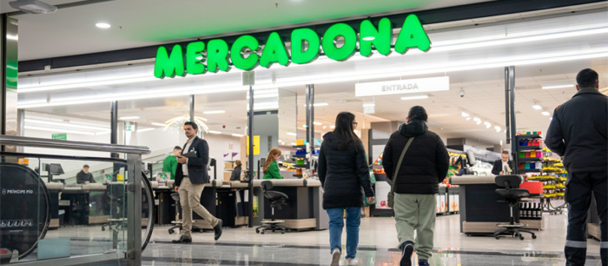 Imagen tomada en un supermercado de Mercadona