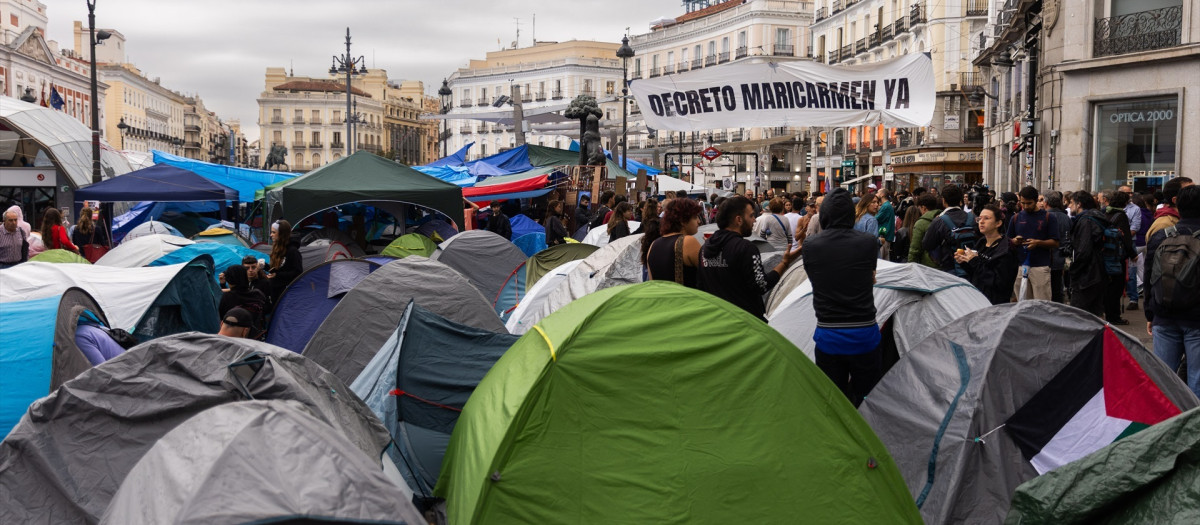 Manifestación en Sol por la vivienda