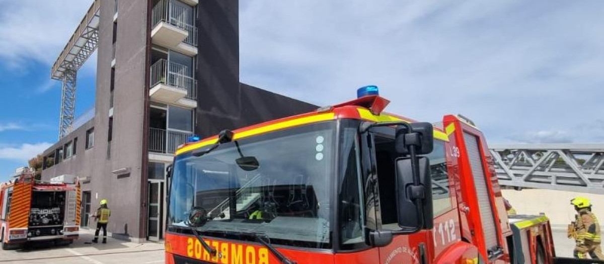 Imagen de archivo de un camión de bomberos de Alicante