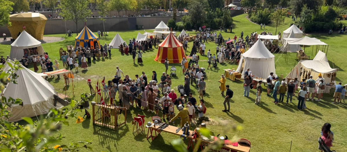 Campamento de Jaume I en Valencia por el 750 aniversario
