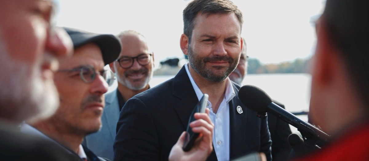 Paul Saint-Pierre Plamondon, líder del Partido Quebequés (PQ)
