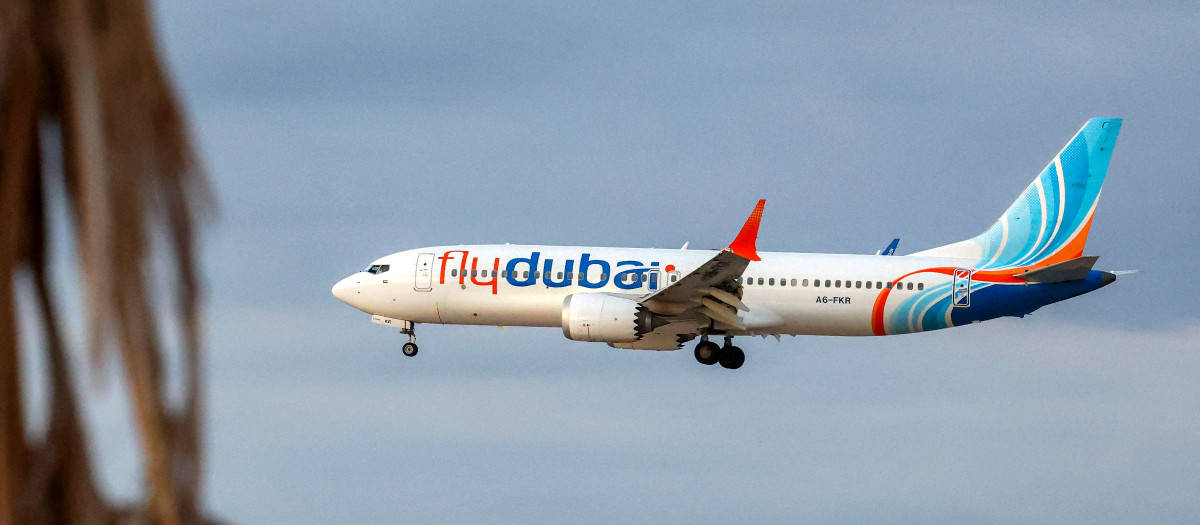 Un vuelo de Flydubai se prepara para aterrizar en el Aeropuerto de Ben Gurion