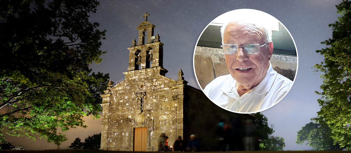 Antonio Zúñiga, junto a su querida iglesia