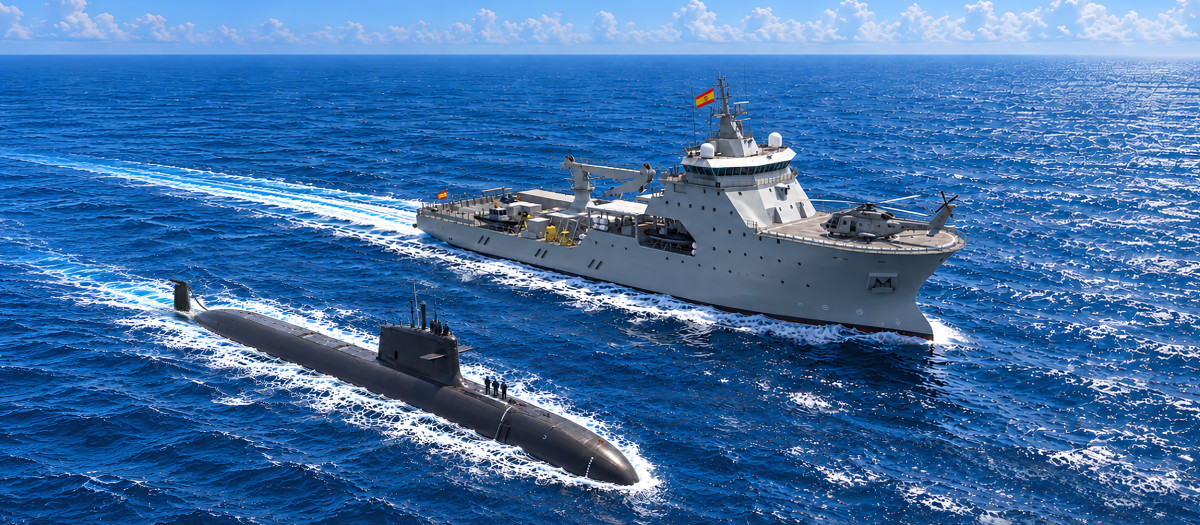 El Buque de Acción Marítima de Intervención Subacuática (BAM-IS), A-21 ‘Poseidón’, asociado a los submarinos de la clase S-80