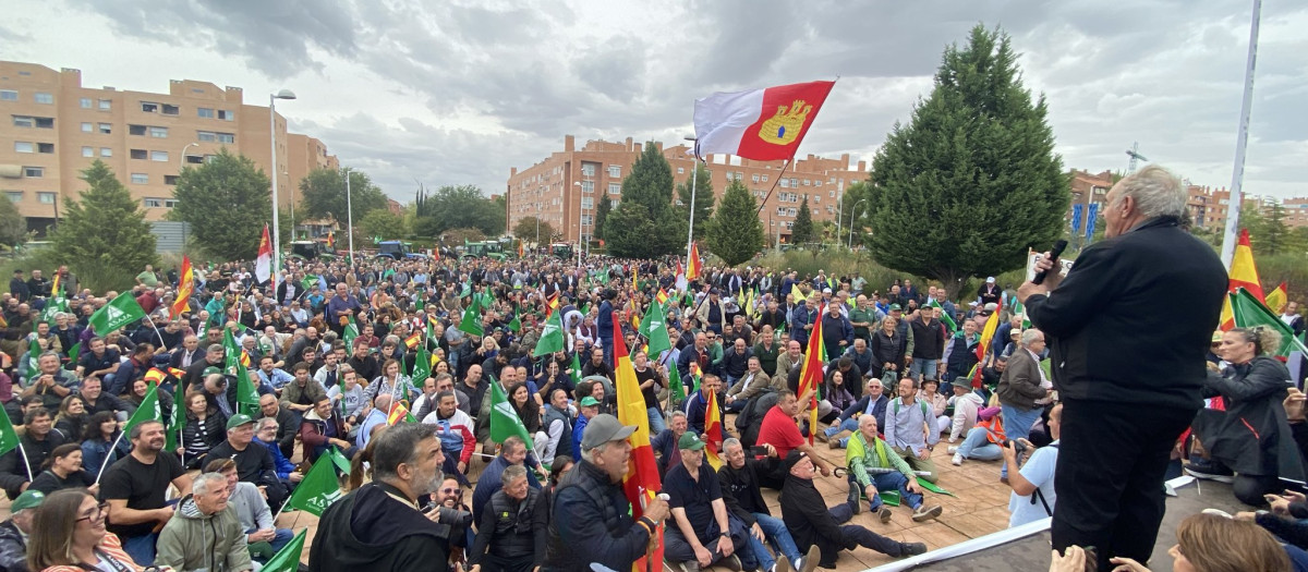 Protestantes del sector del campo en Toledo