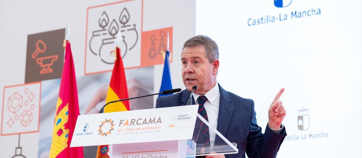 El presidente de Castilla-La Mancha, Emiliano García-Page