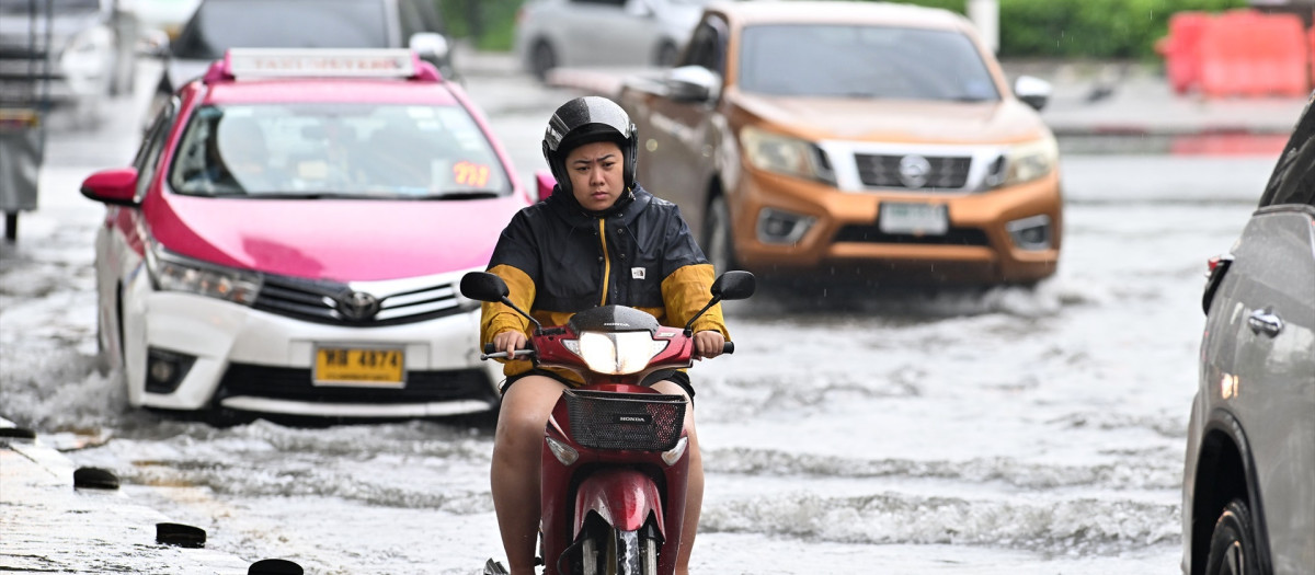 Imagen de archivo de inundaciones en Tailandia