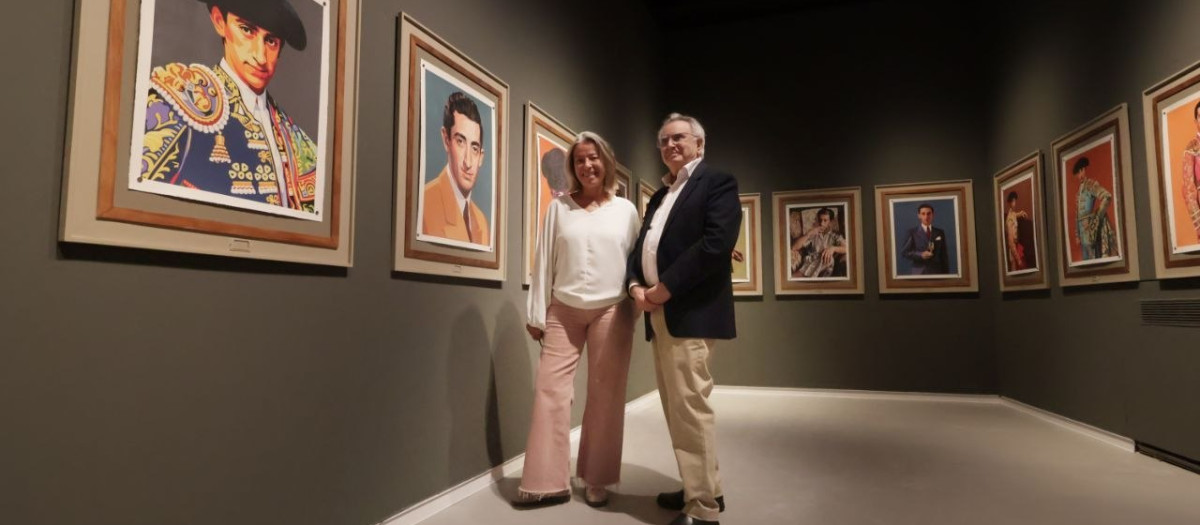 Isabel Albás y Antonio Cabello, en el Museo Taurino