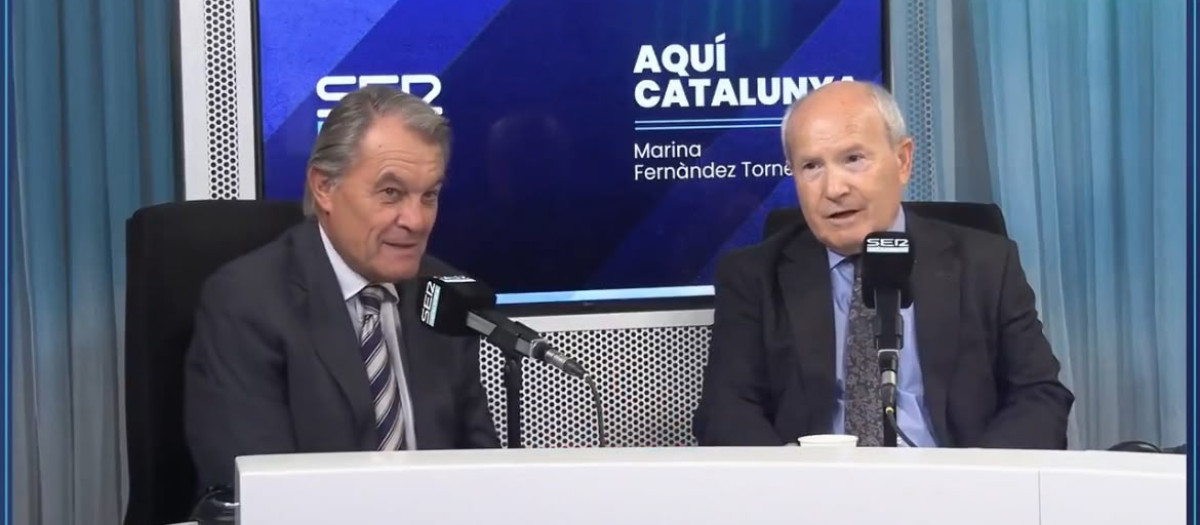 Artur Mas y José Montilla en una entrevista para SER Cataluña