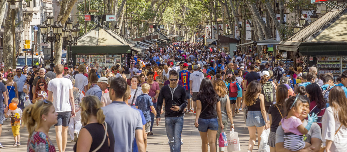 Imagen de Las Ramblas, en Barcelona