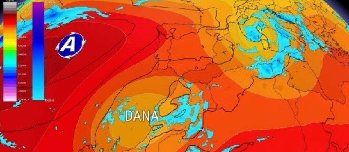 Una dana se situará entre Canarias y el Golfo de Cádiz entre este jueves y el sábado