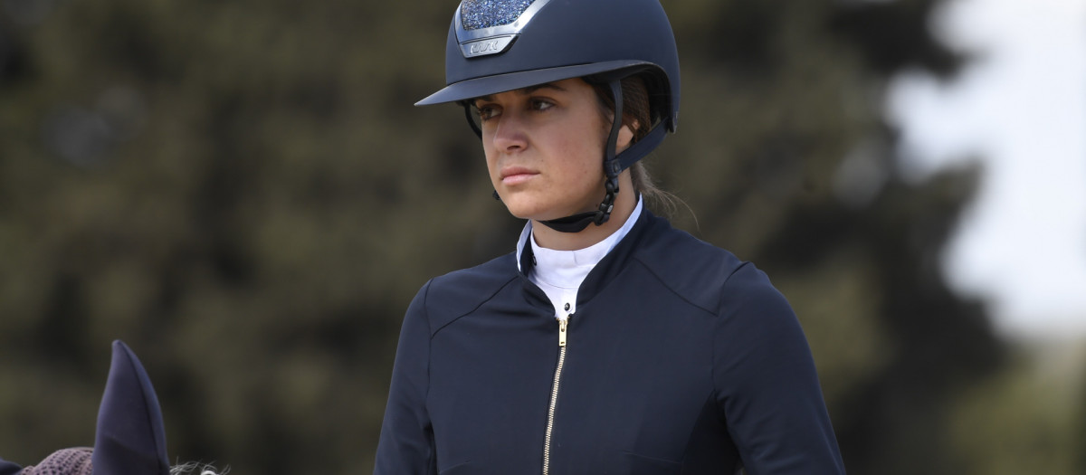 Sira Martínez en un concurso de Hípica en Sevilla