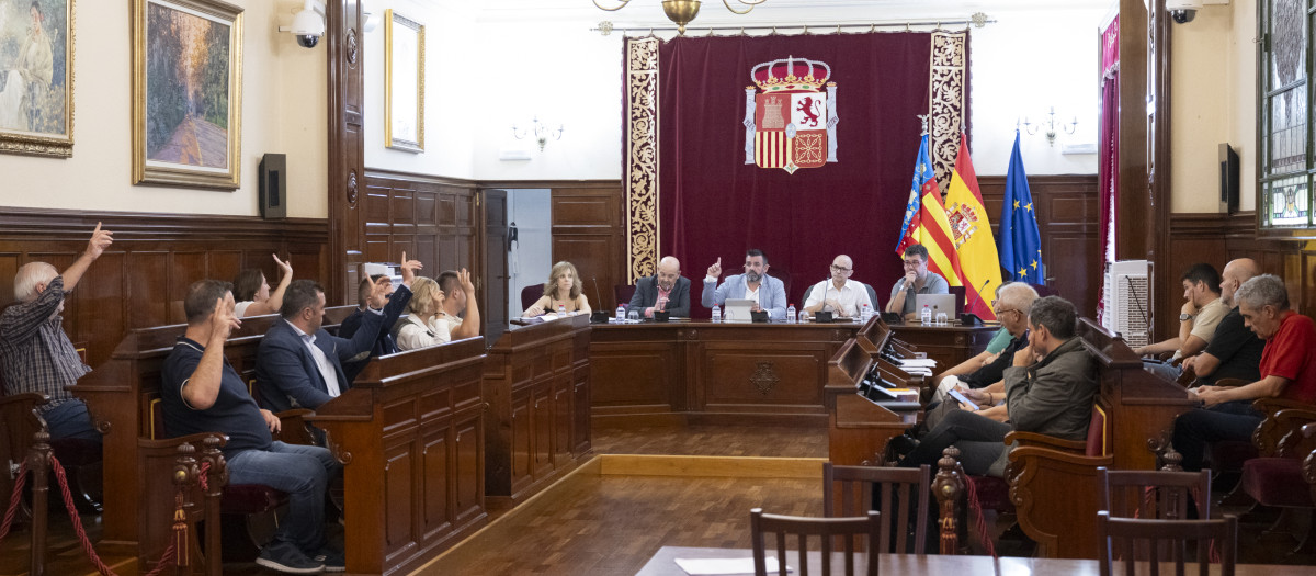 Imagen tomada durante el Pleno del Consorcio de Bomberos de Castellón