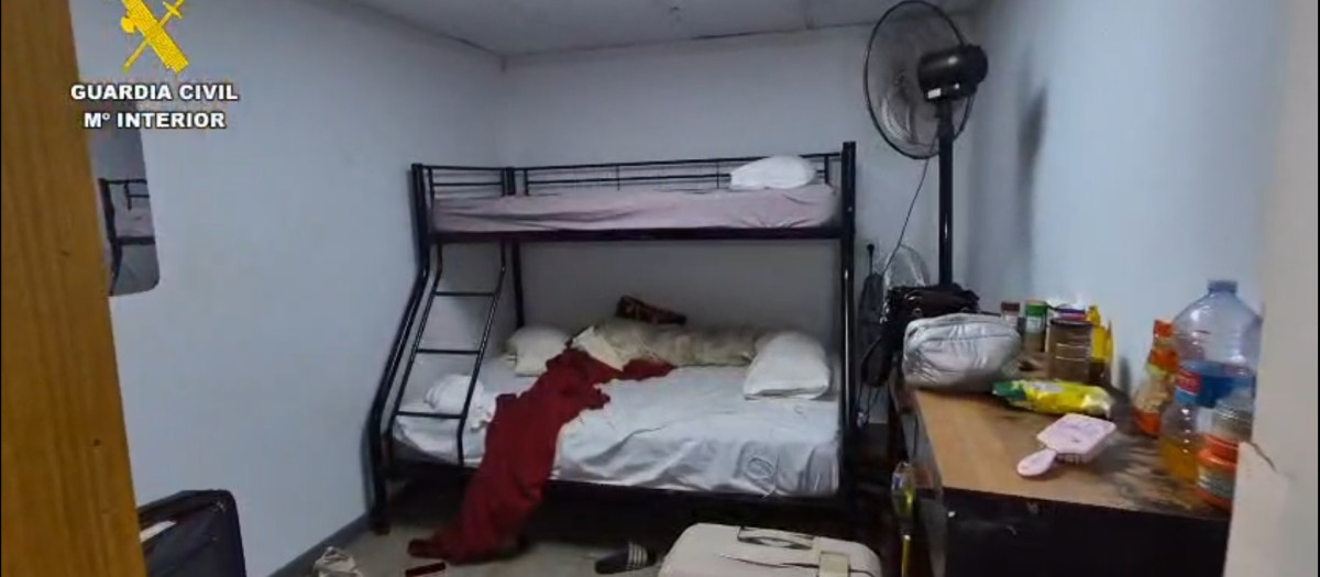 Vista de una de las habitaciones en las que vivían las jóvenes.