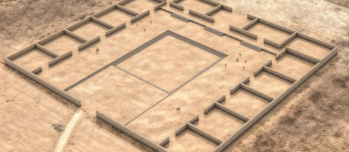Reconstrucción digital del antiguo templo de Bolivia