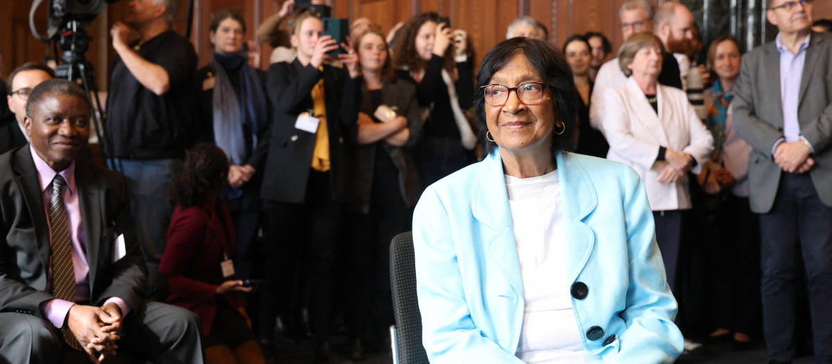 La abogada sudafricana y ganadora del Premio Nobel de la Paz, Navi Pillay