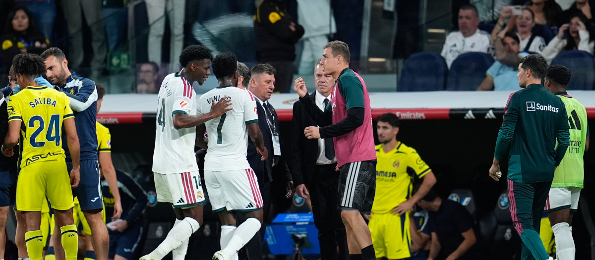 Vinicius tras ser expulsado contra el Villarreal