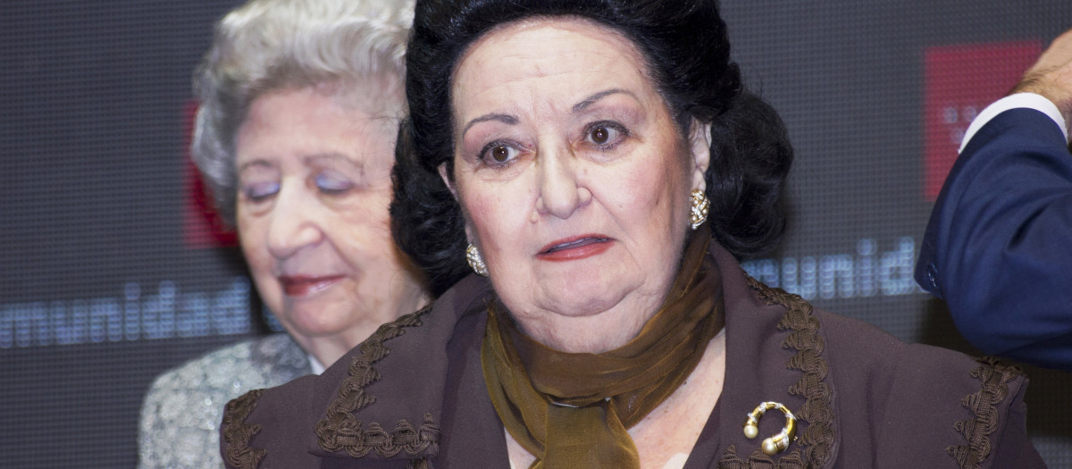La soprano Montserrat Caballé