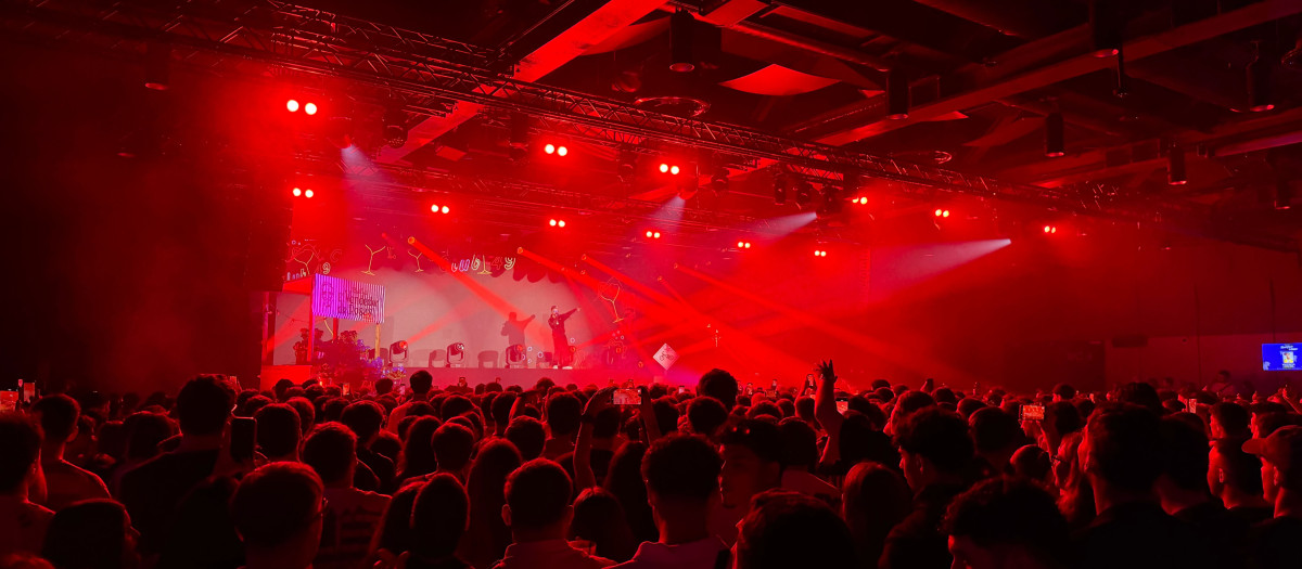 Imagen del concierto celebrado este domingo en el Roig Atena