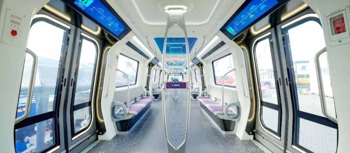 Modelo del tren chino VELLINK, operado con inteligencia artificial