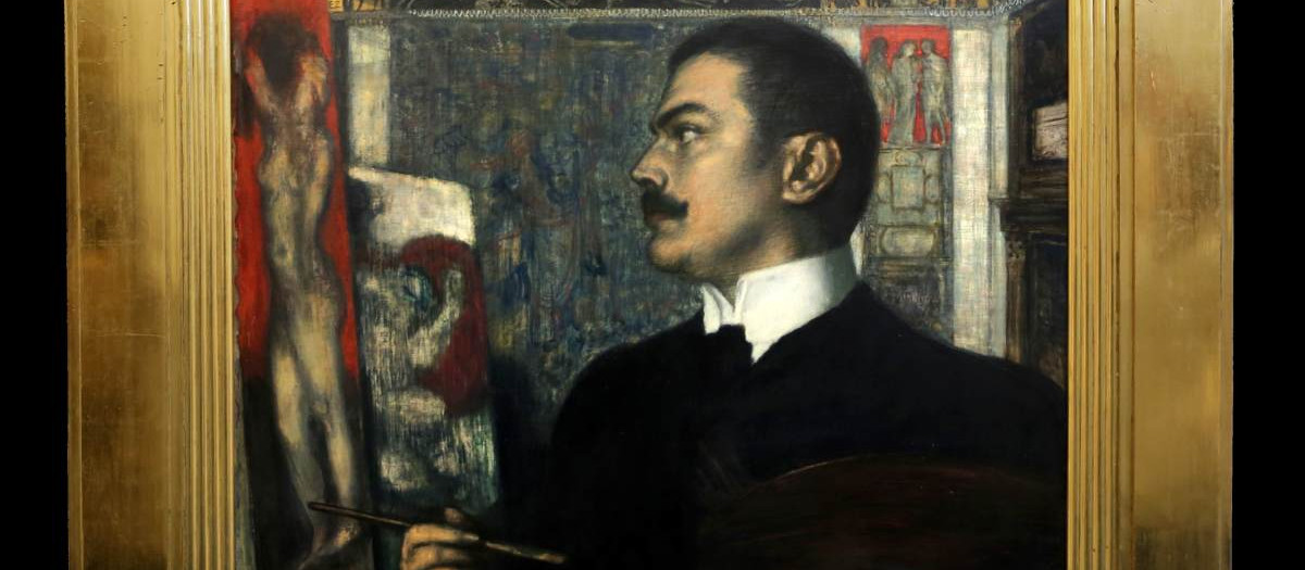 Autorretrato del pintor Franz Von Stuck
