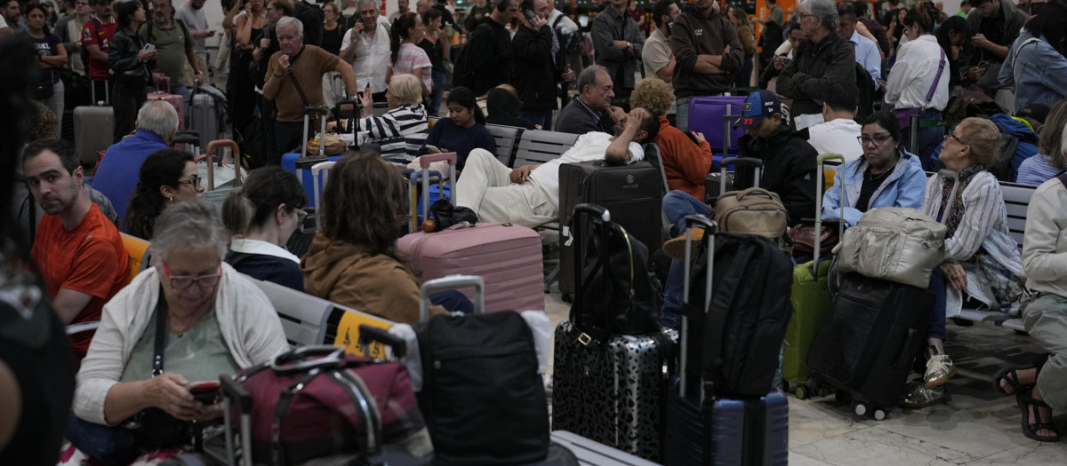 La estación de Sants, en otra aglomeración ocurrida a principios de este mes.