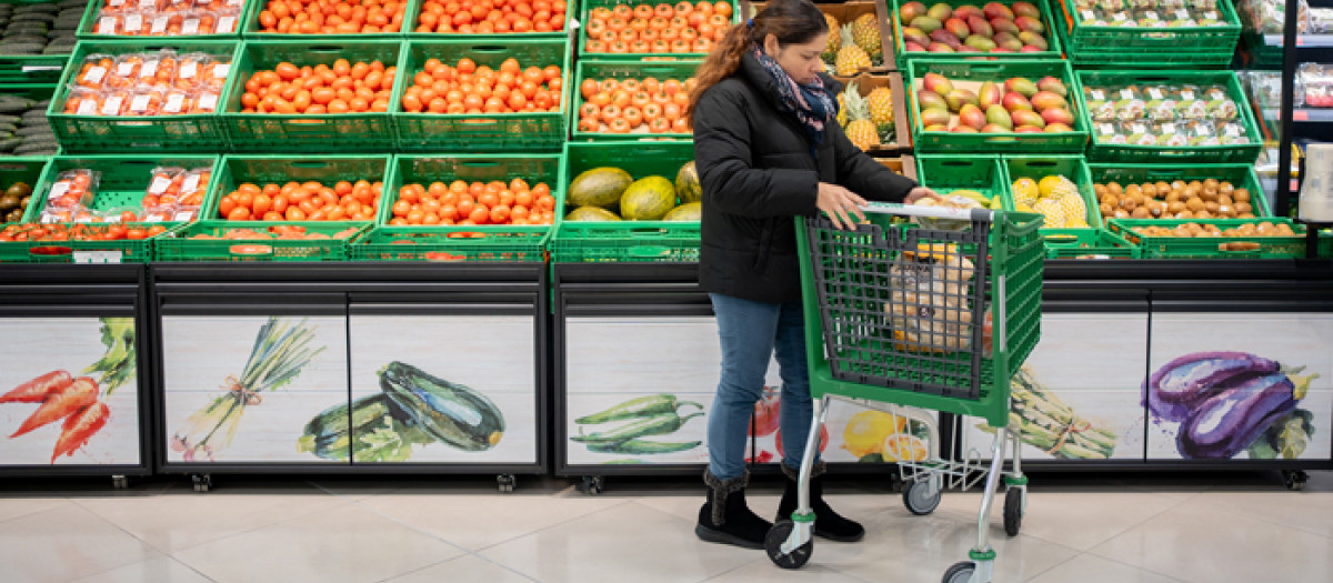 Imagen tomada en un supermercado de Mercadona