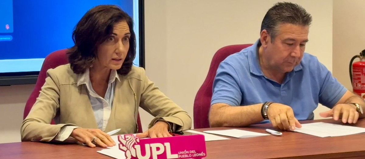Alicia Gallego y Luis Mariano Santos, líderes de UPL, este martes