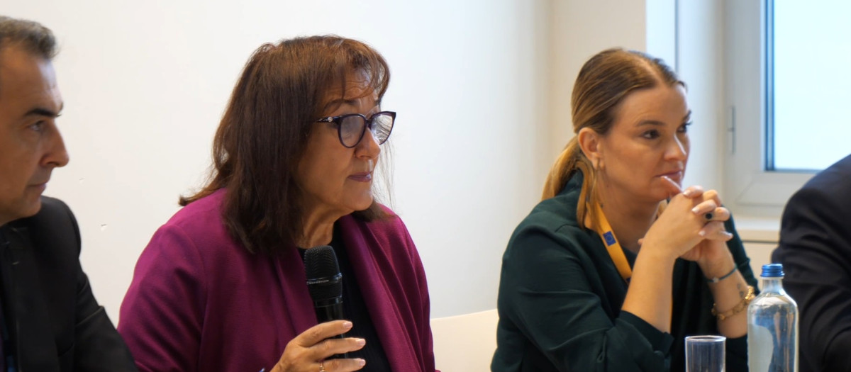 La comisaria europea para el Mediterráneo, Dubravka Šuica, y la presidenta balear
