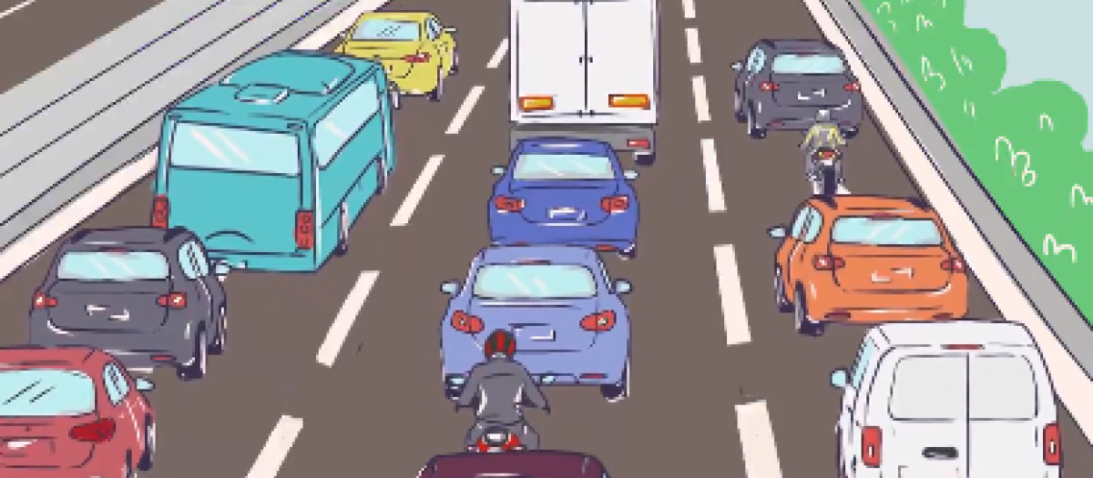 Los conductores no tienen muy claro hacia dónde moverse