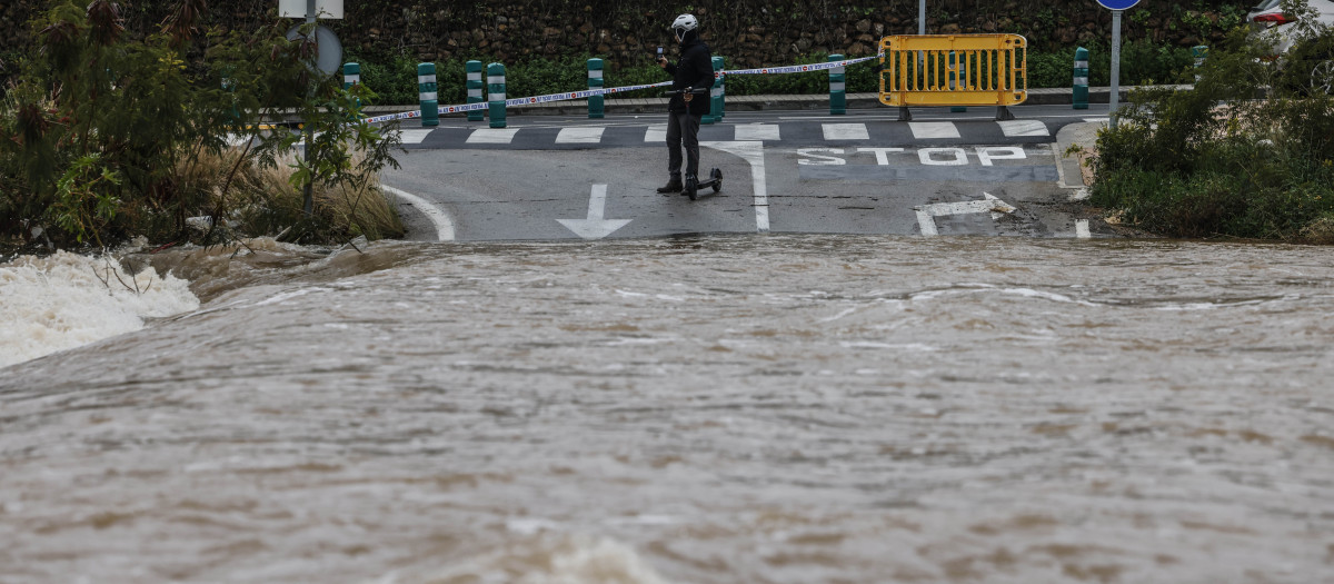 Imagen de los efectos de las lluvias en Valencia