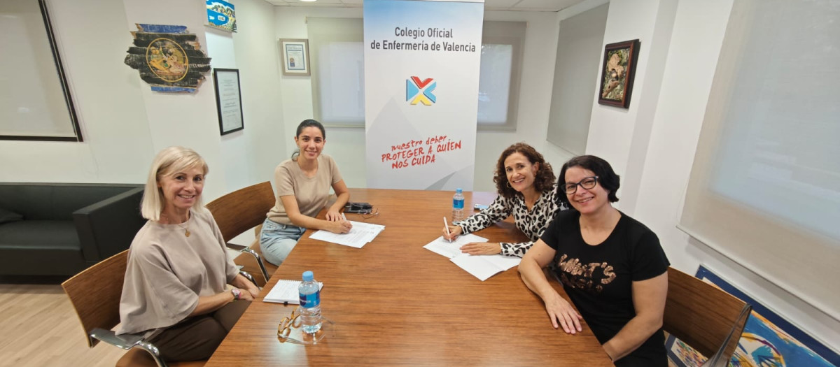 Imagen de la reunión de renovación del convenio entre COENV y ACVET