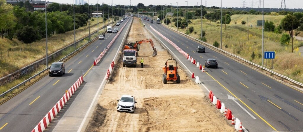 Obras en la M-607, abril de 2026