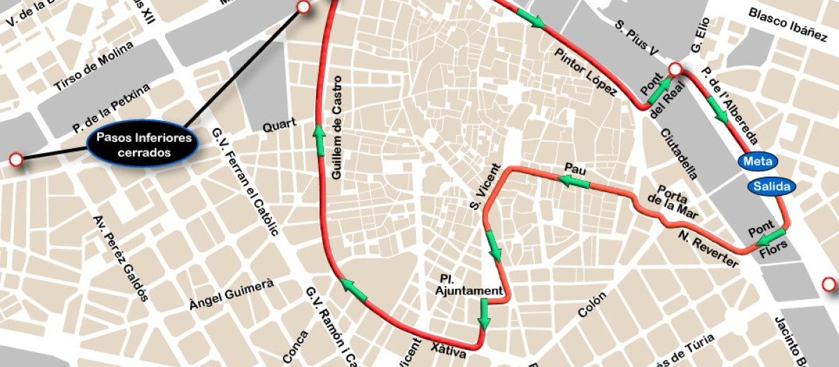 Imagen del mapa de la carrera