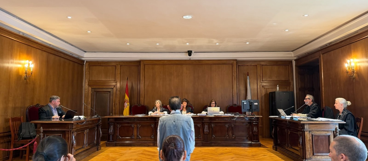 Imagen del acusado durante el juicio de este martes.