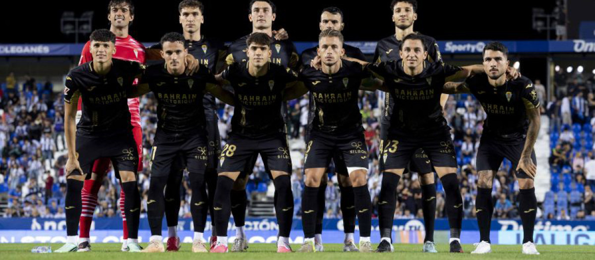 Los jugadores del Córdoba en Leganés