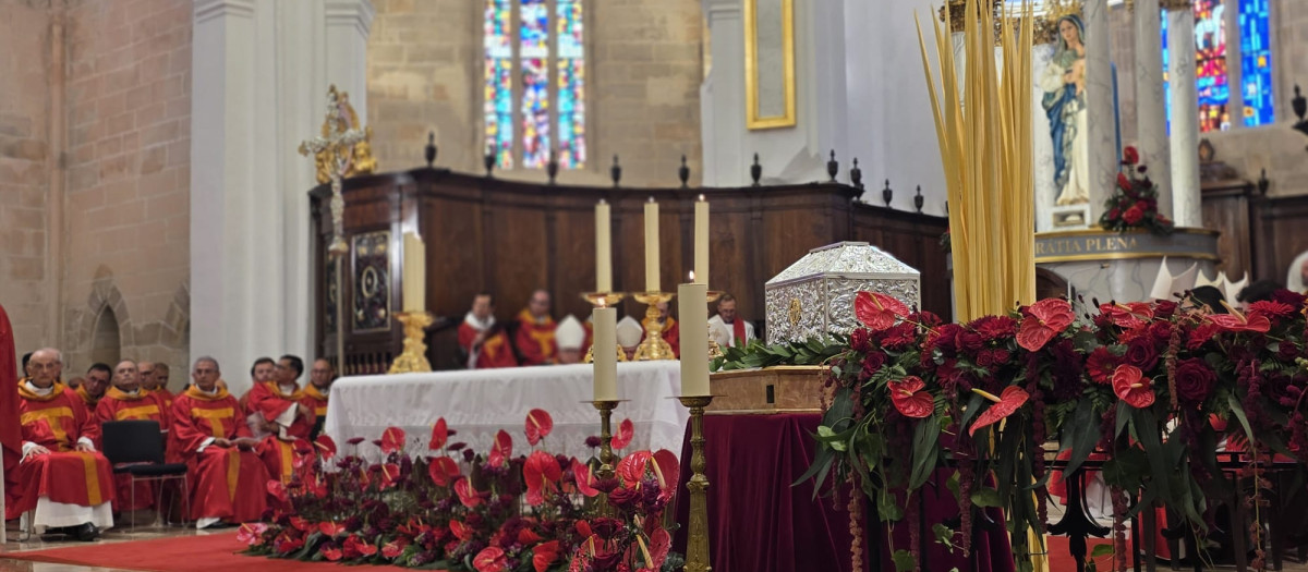 Un momento de la ceremonia de beatificación de los 20 sacerdotes asesinados en la Guerra Civil en Ibiza.