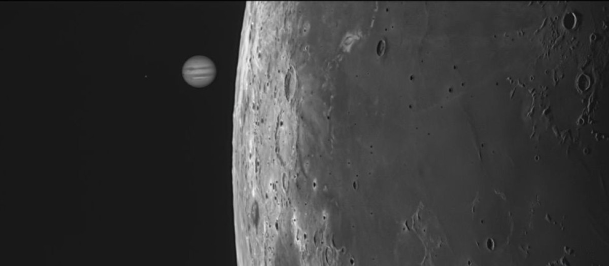 Ocultación diurna de Júpiter por la Luna