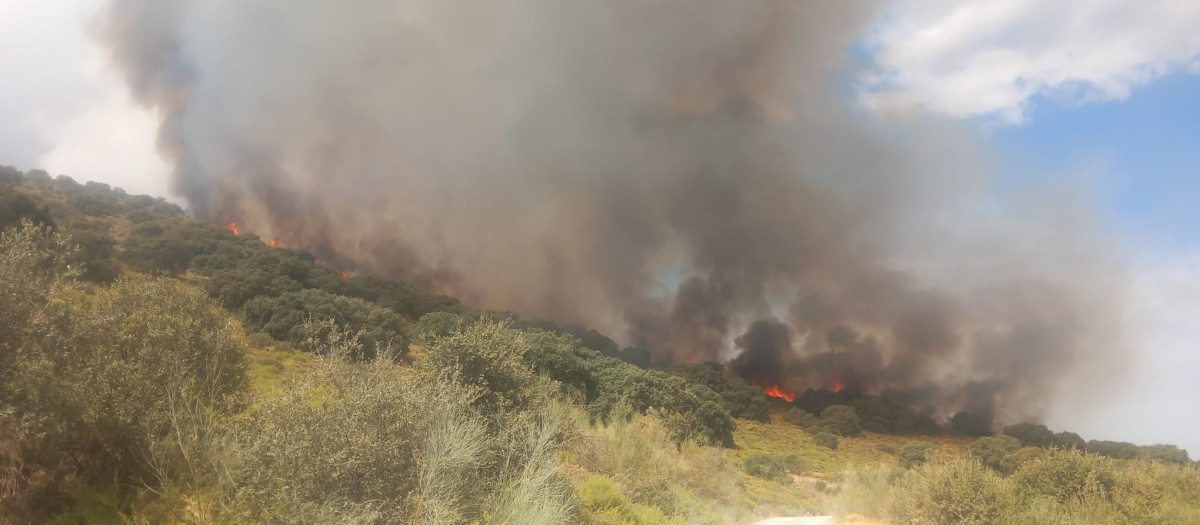 Incendio en Luque