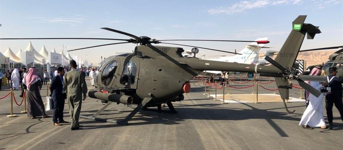 Helicóptero AH-6i de la Guardia Nacional saudí